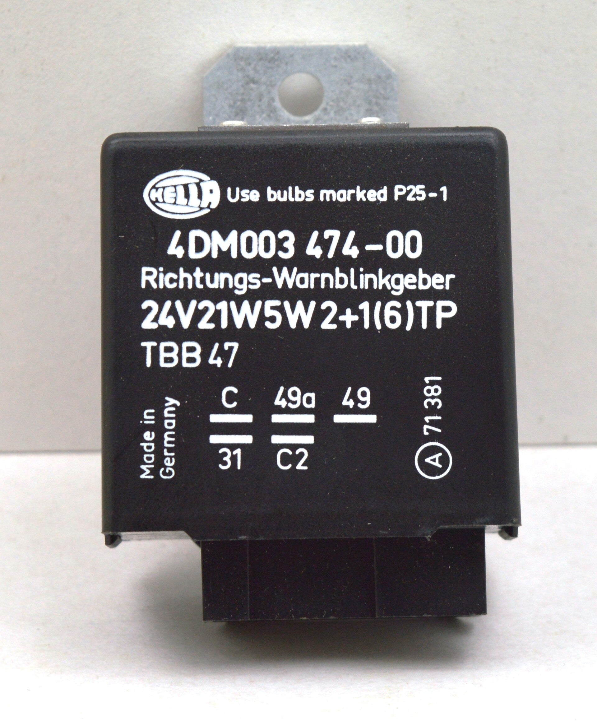 Hella 4DM 003 474-001 knipperlichtrelais 24 Volt universeel