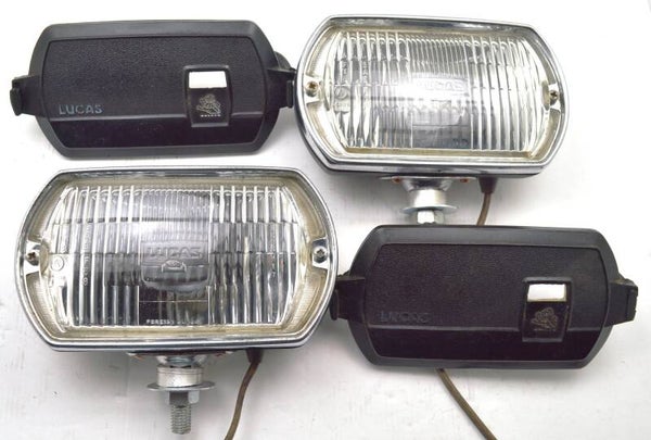 set à 2 Lucas SF-S17 mistlampen mistlichten breedstralers met beschermkappen