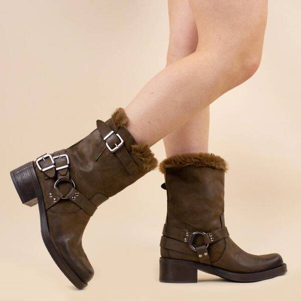 La Pintura Pelle Nubuck bruin fur