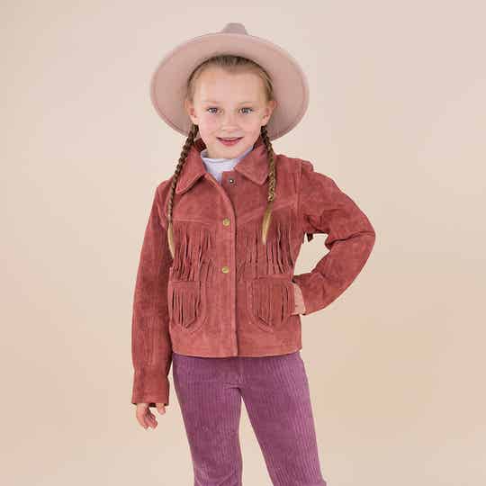 Kids Western Jacket rust