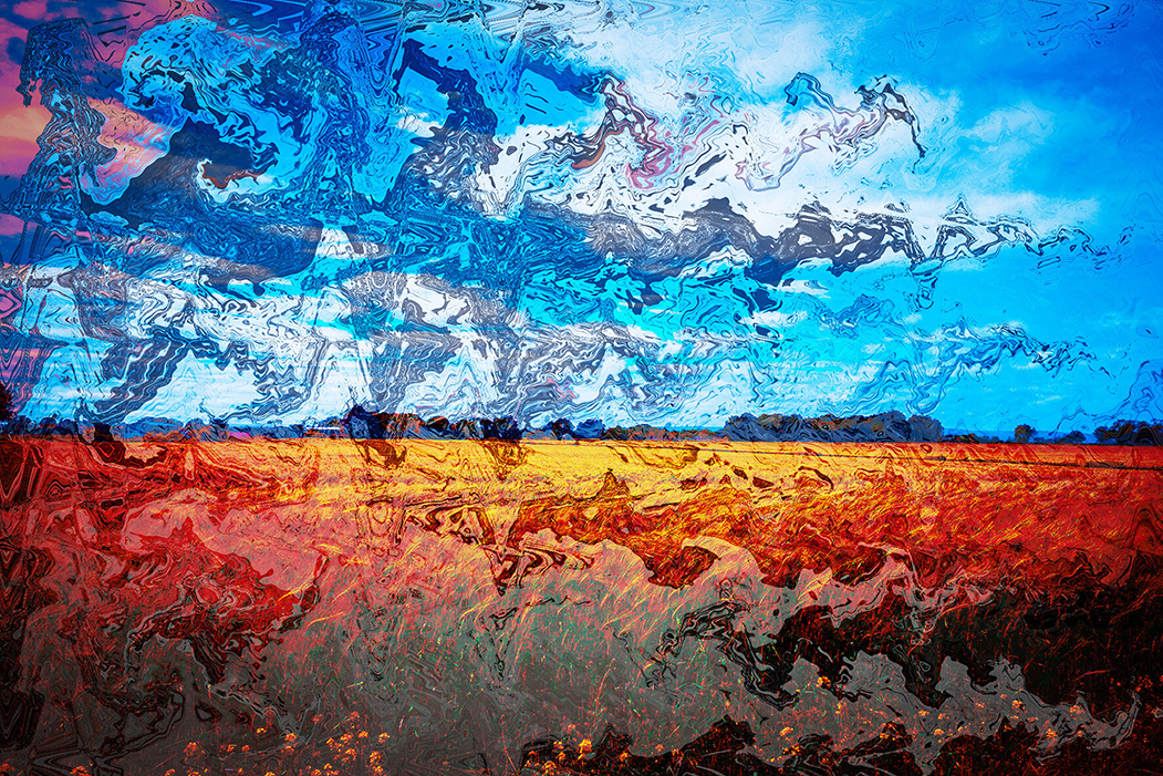 'landelijk' (15 x 10 cm, enkelzijdige kaart)