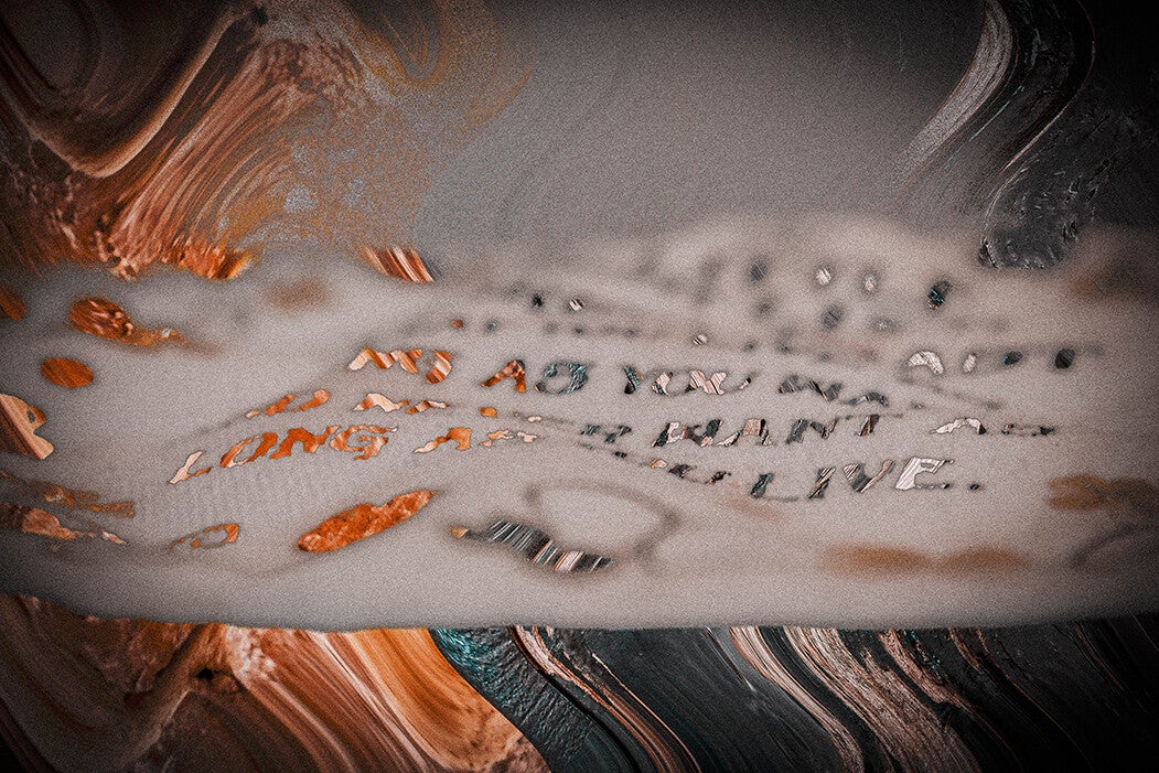 'silver lining' (15 x 10 cm, enkelzijdige kaart)