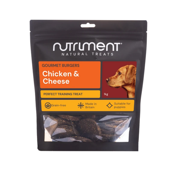 Nutriment Gourmet Burgers Chicken & Cheese