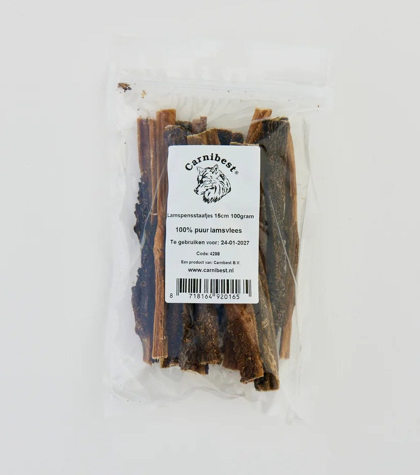 Carnibest Lamspens staafjes 15cm 100gr