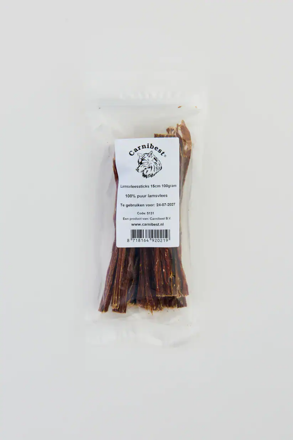 Carnibest Lams vleessticks 15cm 100gr