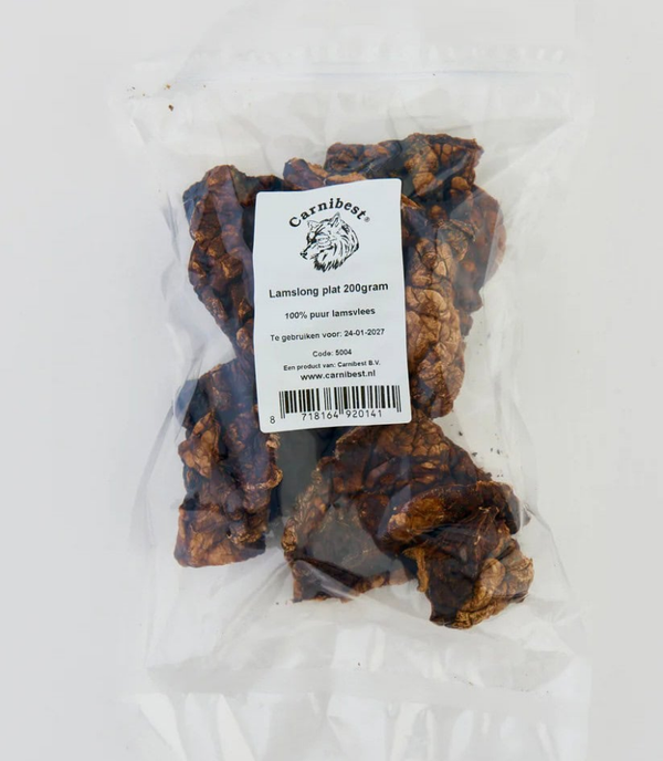 Carnibest Lamslong vlak/plat 200gr