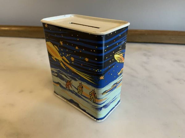 Blikken spaarpot space thema