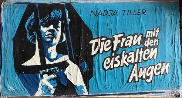 Bioscoop reclame: Die Frau mit den Eiskalten Augen 1956