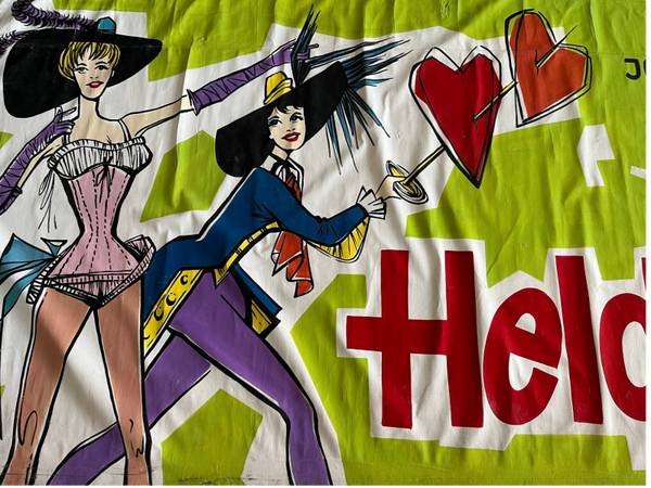 Bioscoop reclame: Heldinnen 1960