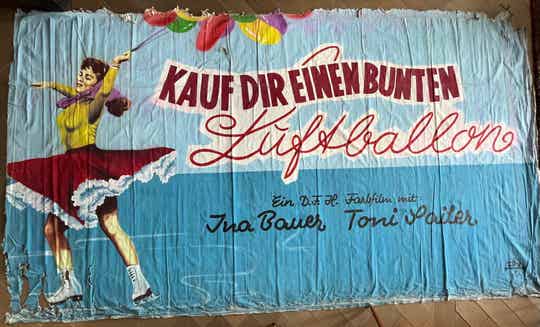 XXL Bioscoop reclame: Kauf dir einen Bunte luftballon 1961