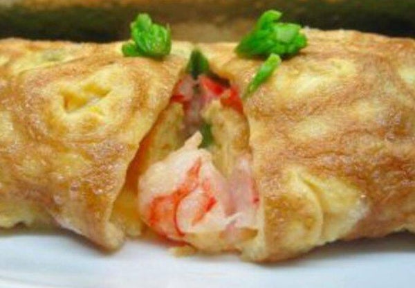 OMOLETE de CAMARÃO shrimp omolet