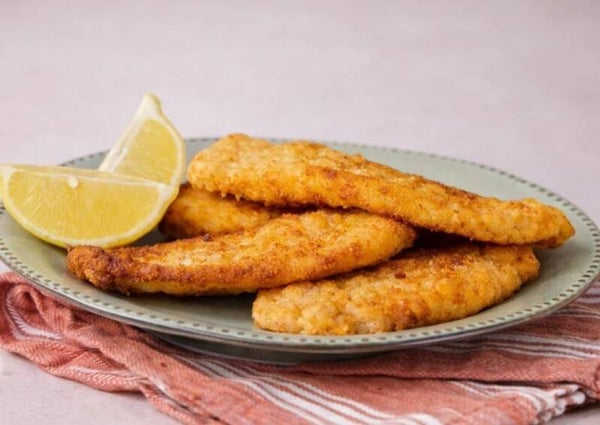 PANADOS de FRANGO com ARROZ de FEIJÃO