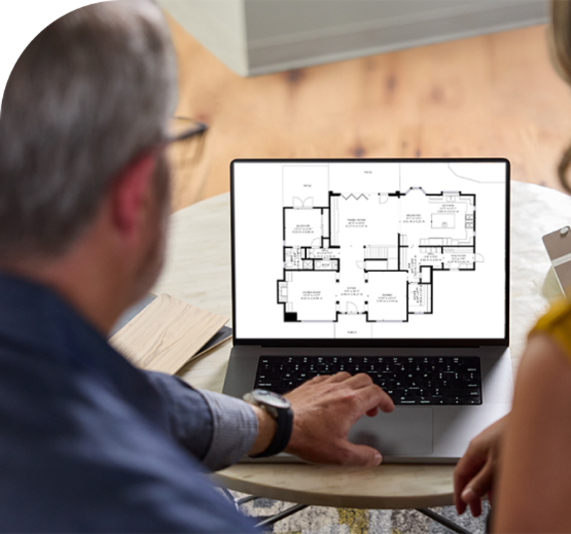 plan d'un maison pour réalisation d'un visite virtuelle 3D à Lyon