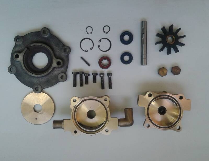 Waterpomp Albin AD-2 AD-21 gedemonteerd