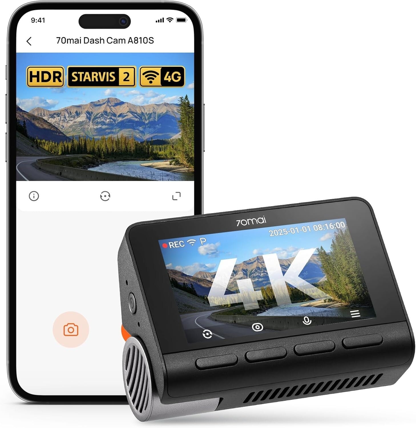 70mai A810S inkl. Hardwire-Kit & Einbau