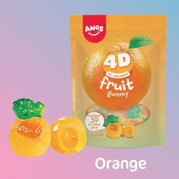 Amos 4D Fruit Gummy Orange 🍊