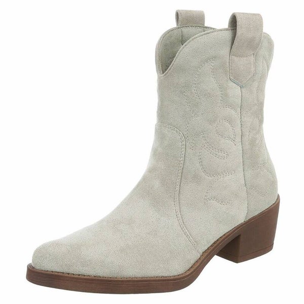 Suede-Look Western Bootie
