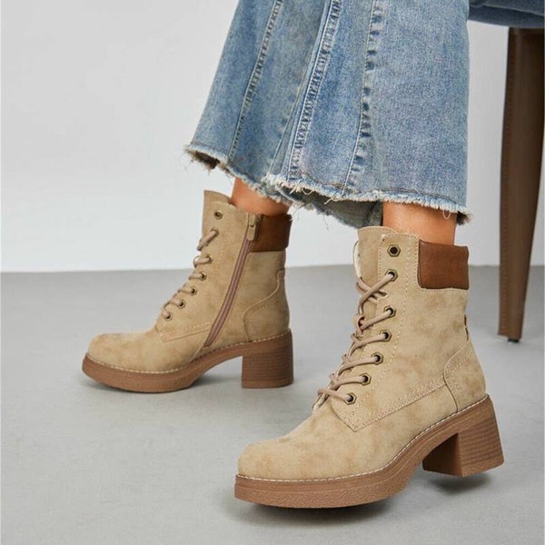 Suede-Look VeterBoots