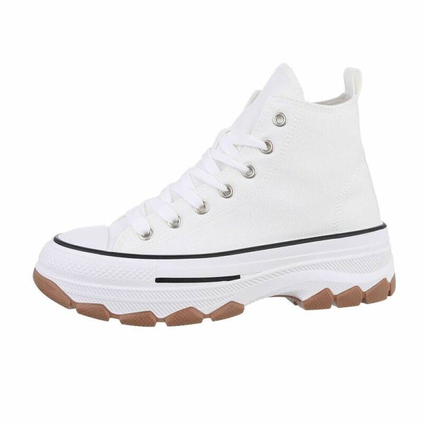 Trendy Canvas High-Top Sneakers