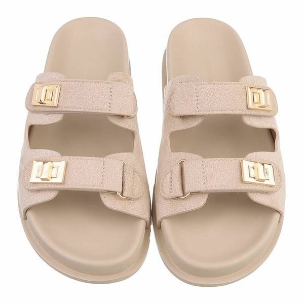 Luxe Slide met Goudkleurig Detail