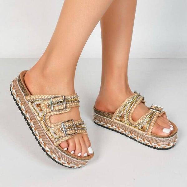 Pearl Platform Slippers