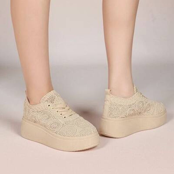 Platform Sneaker met Kantlook