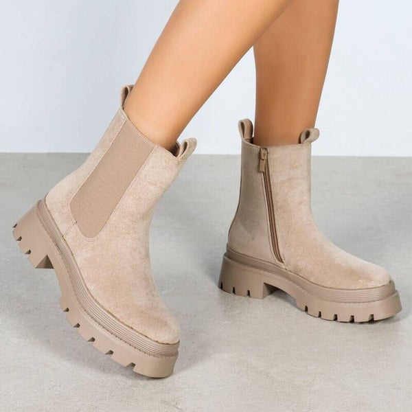 Suède-look Chelsea boots