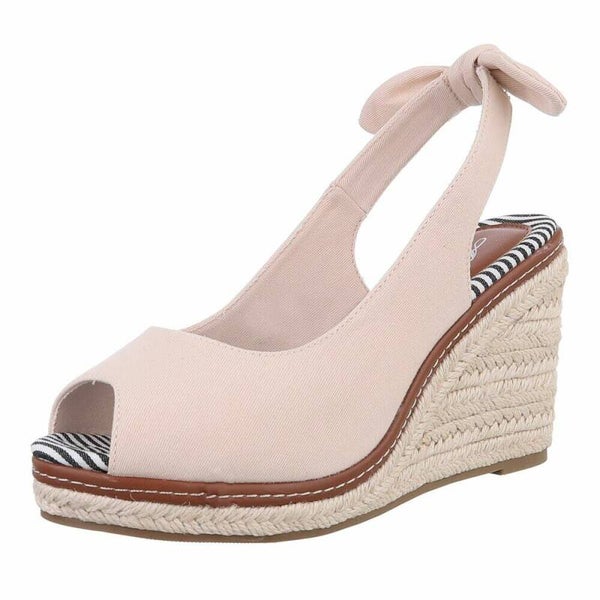 Bella Bow Wedge Sandalen