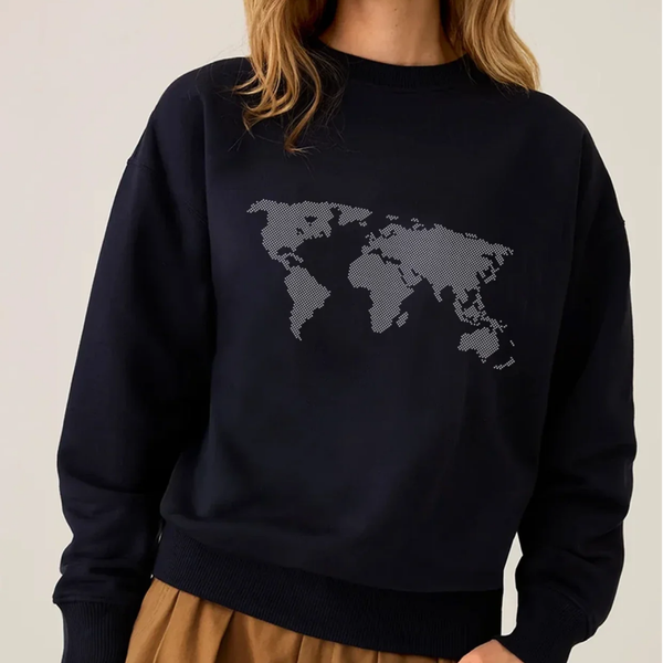World Map Sweater