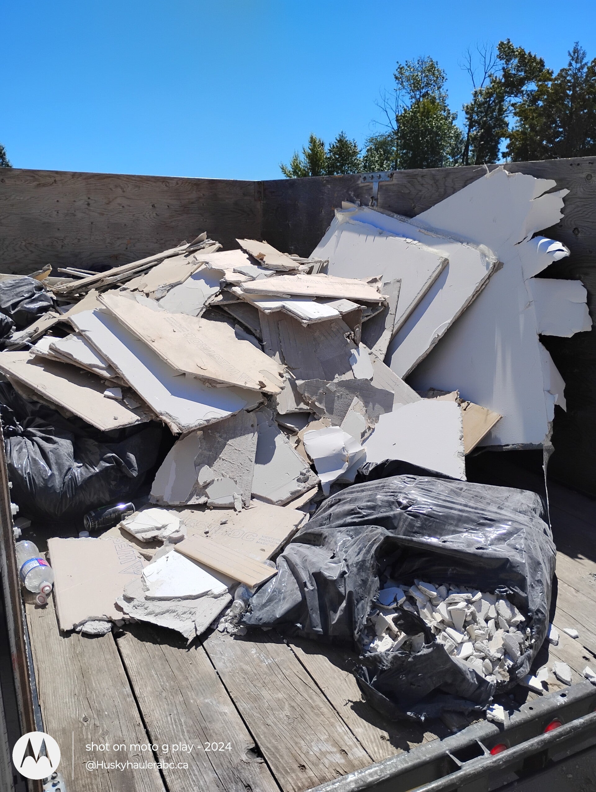 Junk Removal Drywall from a Renovation in Vancouver 