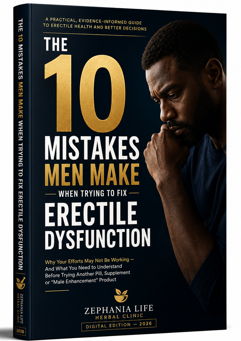 The 10 Mistakes Men Make When Trying to Fix Erectile Dysfunction book cover