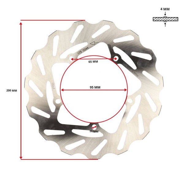 Polini Wave Remschijf 200mm voor Vespa & Piaggio Scooters