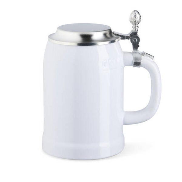 Bierkrug mit Zinndeckel