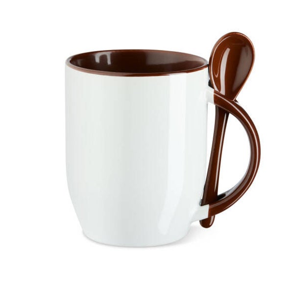 Sublitasse mit Löffel