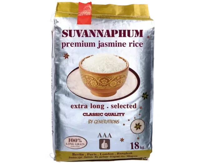 Suvannaphum AAA Premium Jasmine Rice  18kg - CROP 2026