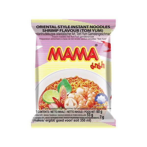 MAMA Instant Noedels Tom Yum Garnalen  60gr