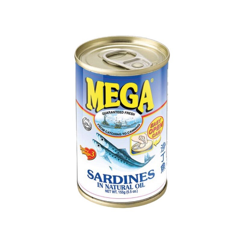 Mega Sardines in Natural Oil 155gr