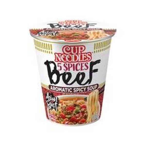 Nissin Instant Cup Noodles 5 Kruiden Rundsvlees 63gr