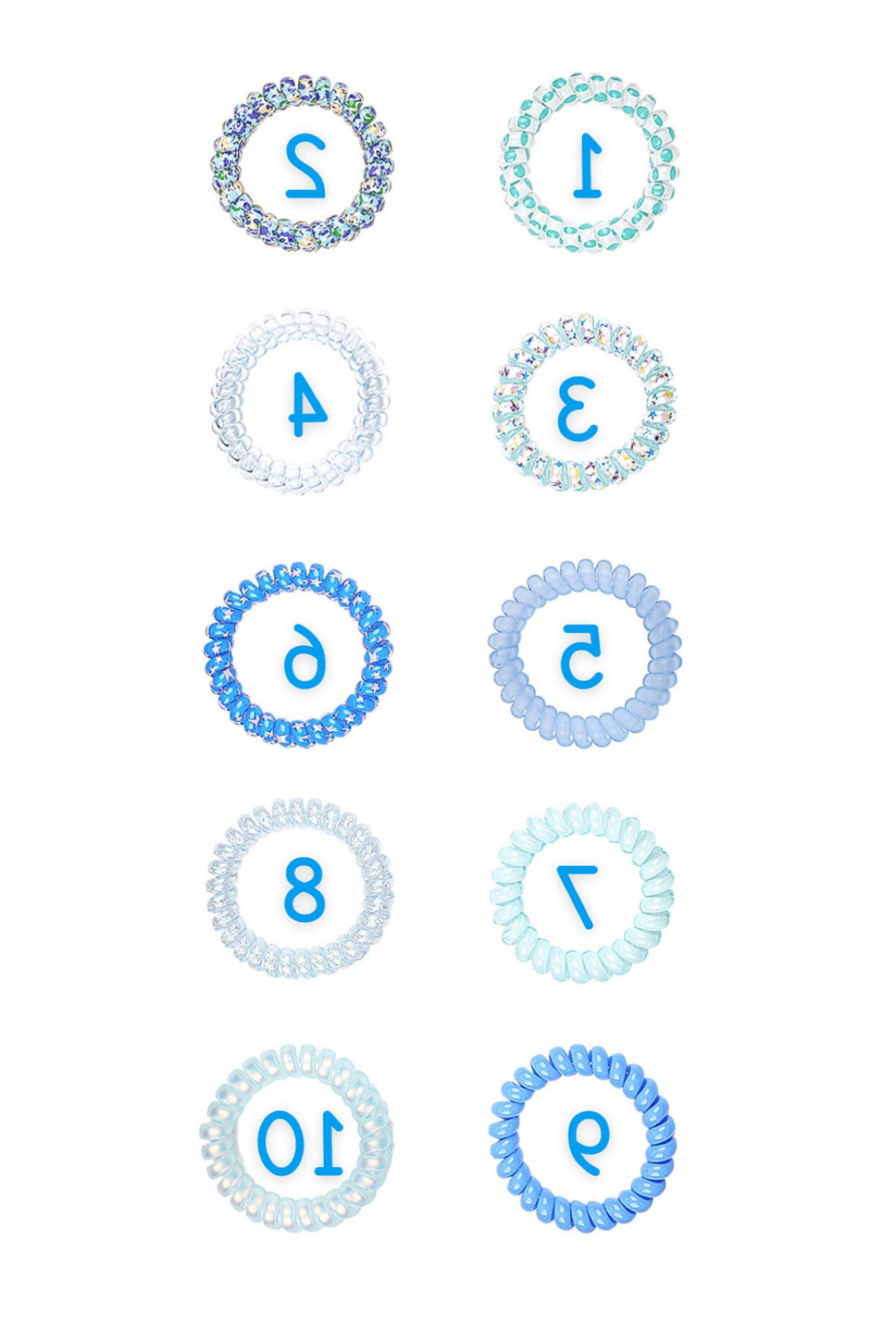 Haarelastiekjes - Blauw