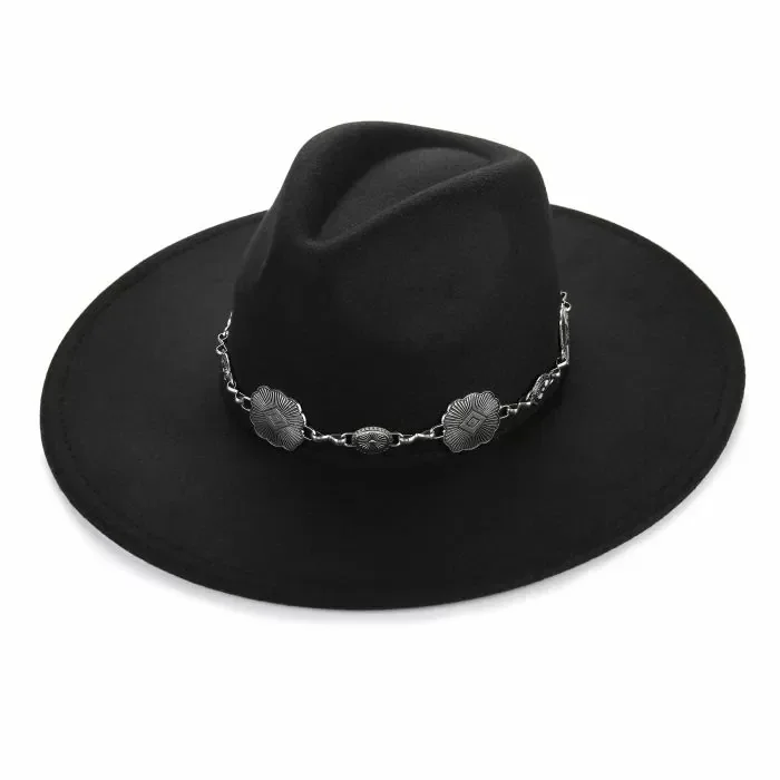 Luxe cowboy hoed - zwart