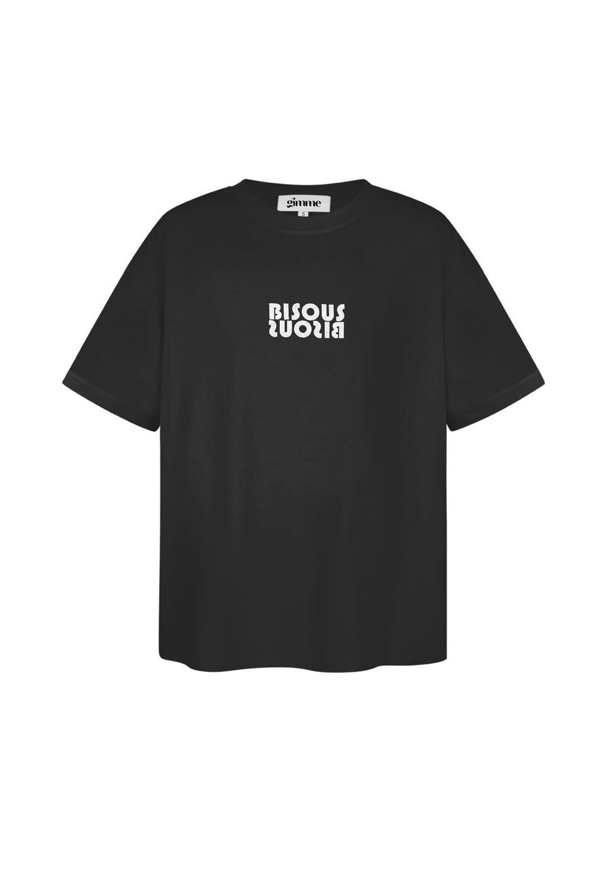 Bisous shirt - Zwart