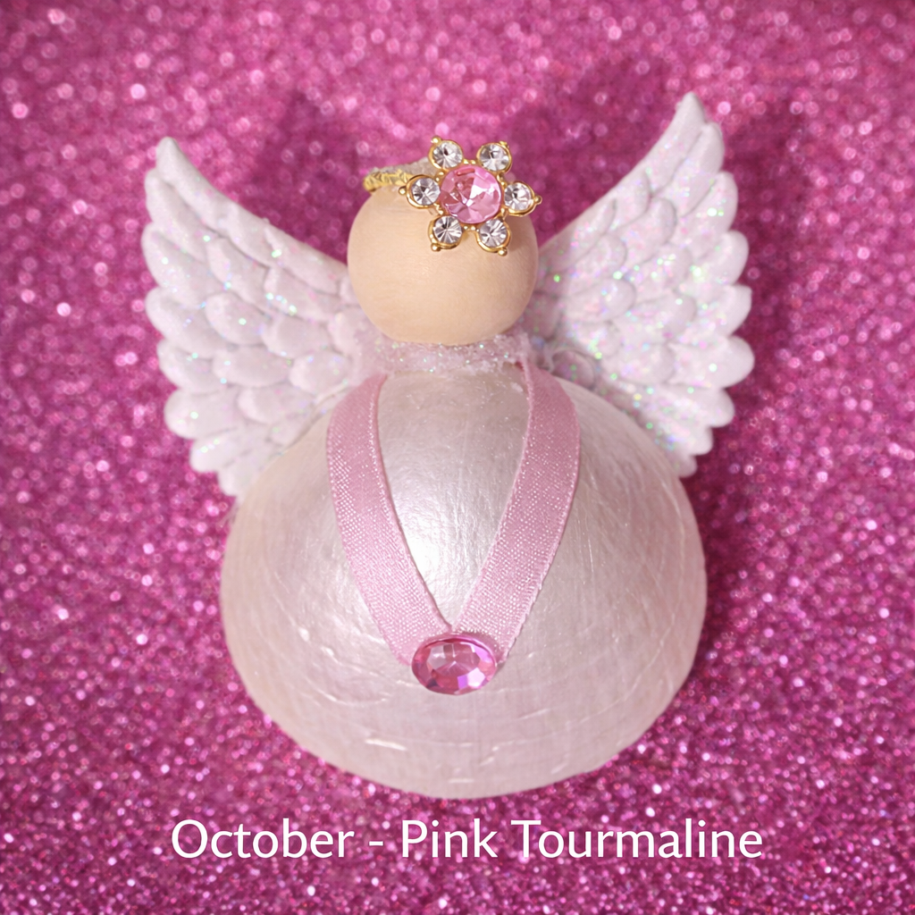 💗 OCTOBER – OPAL / PINK TOURMALINE  Creativity • Hope • Emotional healing • Light