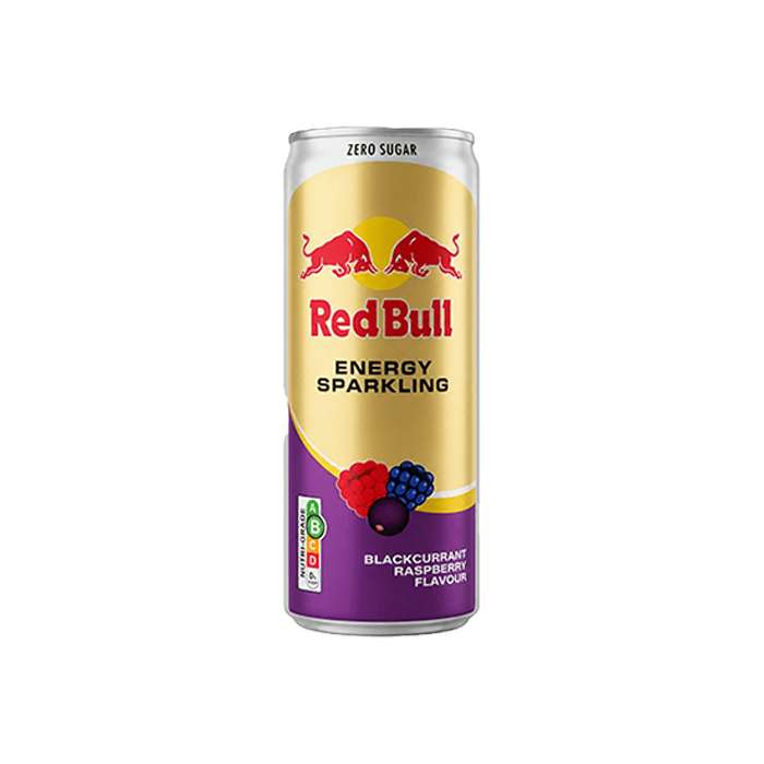 Red Bull Cassis, Framboise, saveur Zéro Sucre