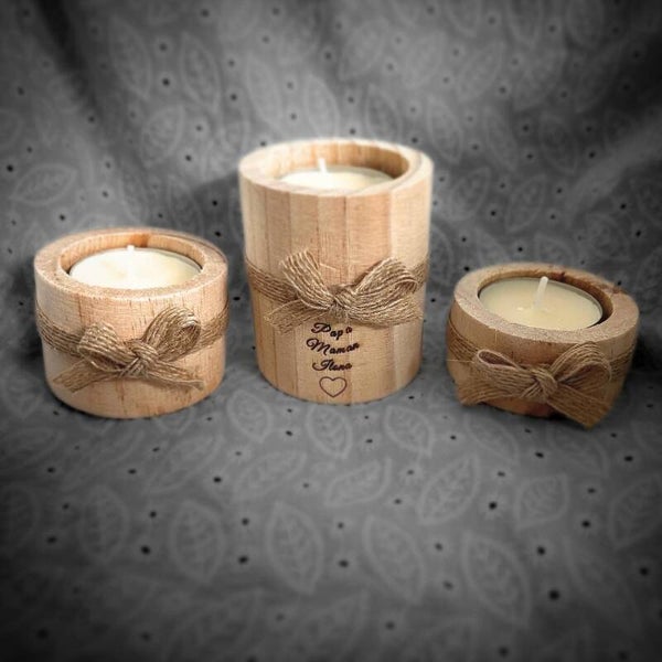 Lot de 3 bougies