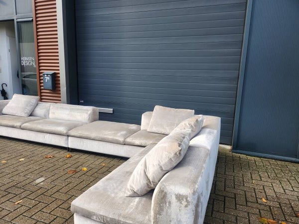 B&B italia Michel Club loungebank in fluweel