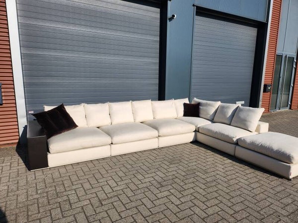 Flexform Groundpiece in beige stof by Antonio Citterio