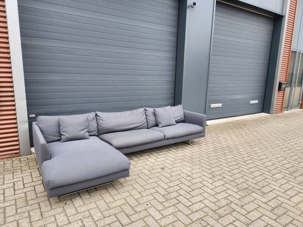 Montis - Axel hoekbank in stof grijs/bruin