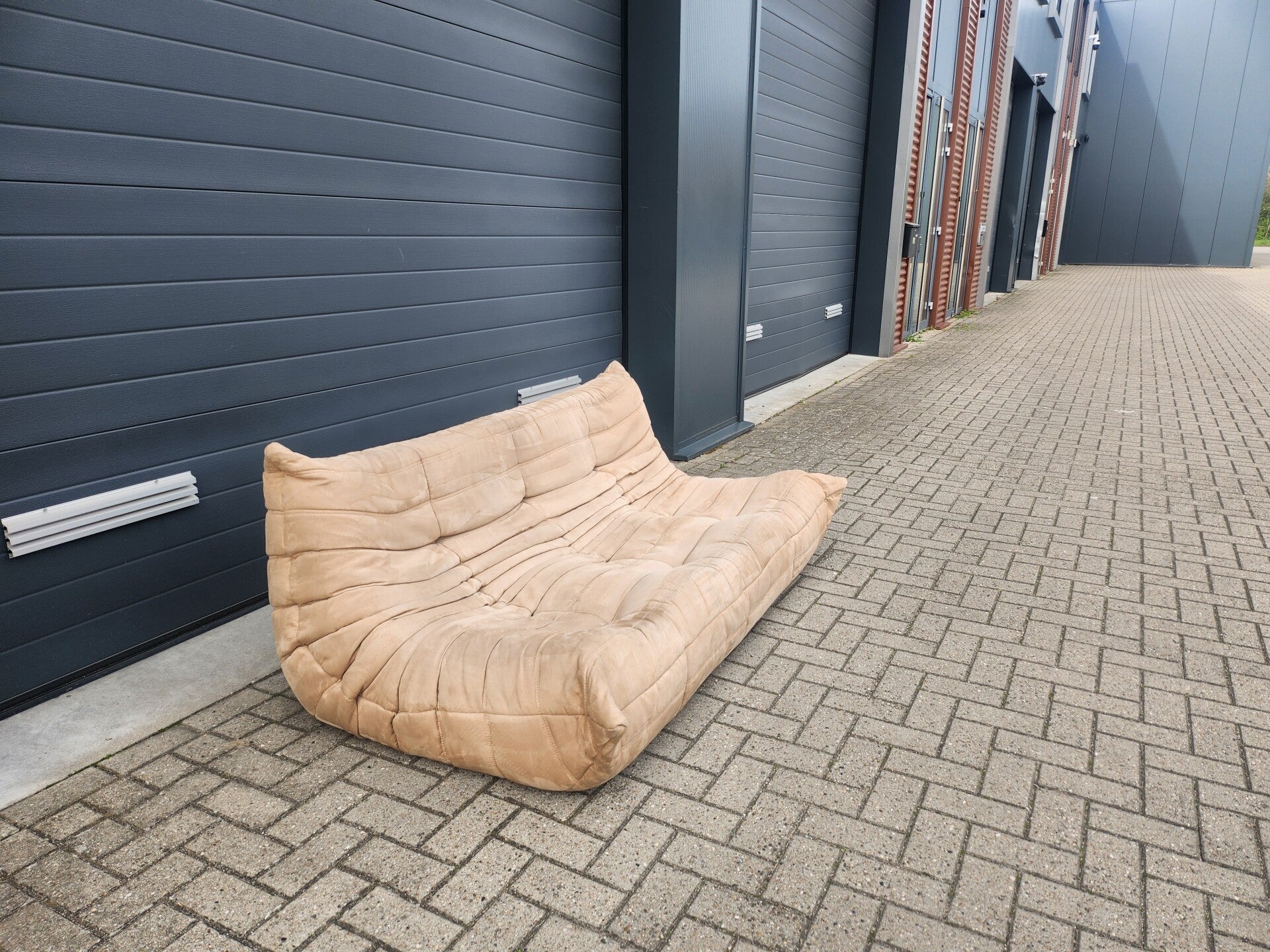 Ligne roset - Togo 3-zitsbank - Bruin velours by Michel Ducaroy