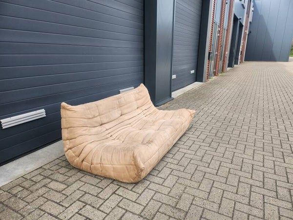 Ligne roset - Togo 3-zitsbank - Bruin velours by Michel Ducaroy