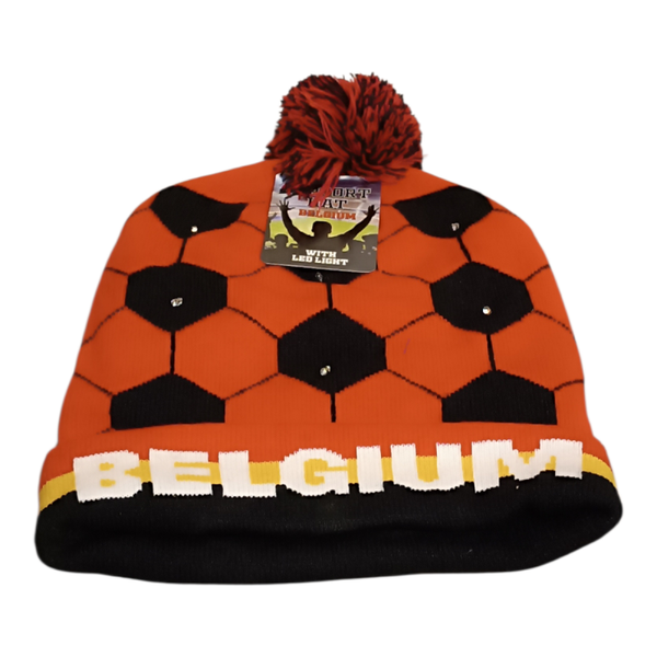 Belgien Mütze blinkend Fanmütze LED